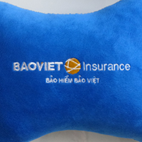 Gối khúc xương ngủ, gối tựa cổ màu xanh BAO VIET INSURANCE 