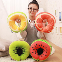 Gối tựa cổ, kê cổ, lót cổ du lịch hình trái cây sinh động - K10 